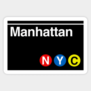 Manhattan Subway Sign Sticker